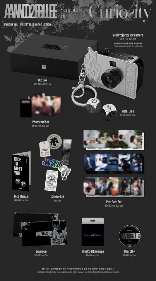 (PRE-ORDER 2026-05-27) AND2BLE (앤더블) - 1st Mini Album [Sequence 01: Curiosity] Curious Version (First Press Limited Edition)