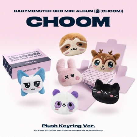 BABYMONSTER - 3rd Mini Album [춤 CHOOM] Plush Keyring Version (6 Versions)(RESTOCK 2026-06-22)