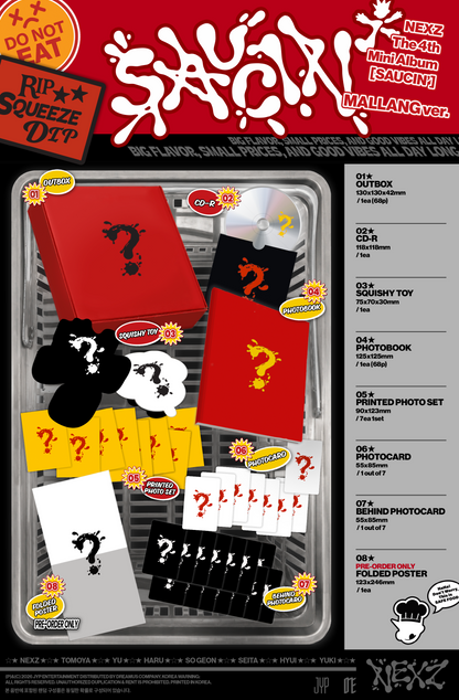 (PRE-ORDER 2026-08-24) NEXZ - 4th Mini Album [SAUCIN'] MALLANG Version