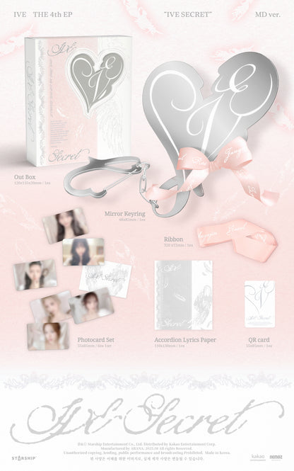 (PRE-ORDER 2025-08-26) IVE - 4th EP Album [IVE SECRET] MD Version (Limited Edition).