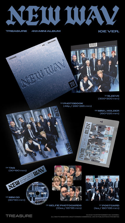 (PRE-ORDER 2026-06-01) TREASURE - 4th Mini Album [NEW WAV] (2 Versions) Random 1ea