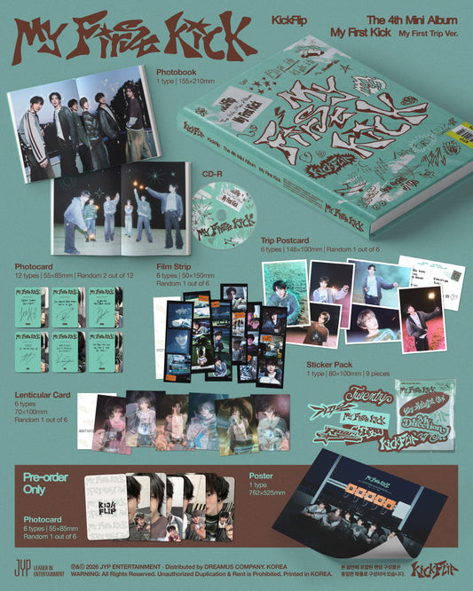 (PRE-ORDER 2026-04-06) KickFlip - 4th Mini Album [My First Kick] My First Trip Version (POB Included - Pre-order only)