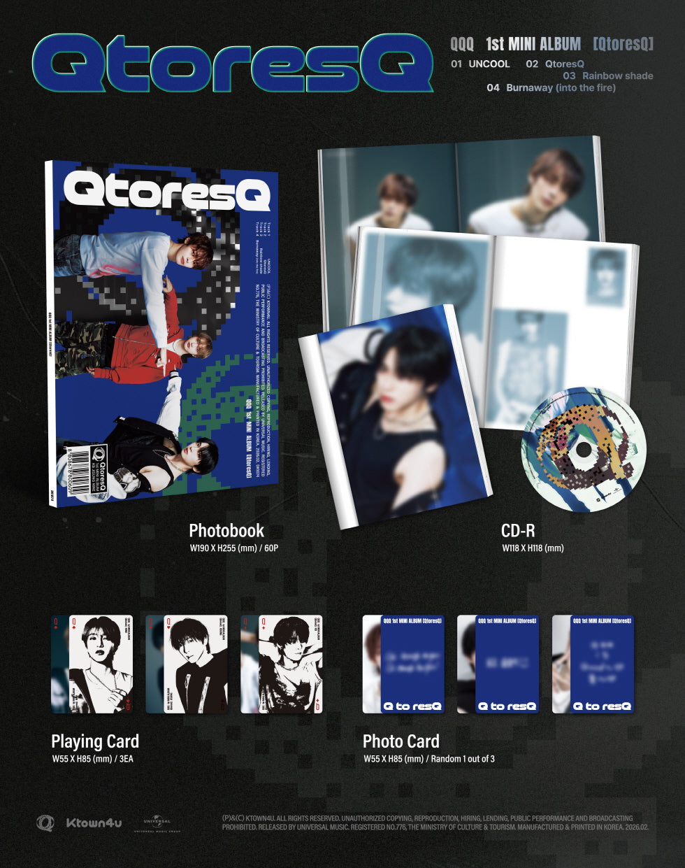 QQQ - 5st Mini Album [QtoresQ].