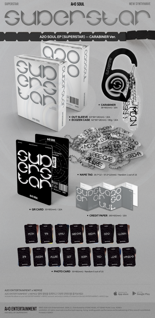 (PRE-ORDER 2026-11-10) A2O SOUL (에이투오 소울) - EP Album [SUPERSTAR] CARABINER Version