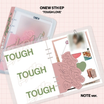 Onew (SHINee) - 5th Mini Album [TOUGH LOVE] NOTE Version.