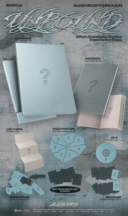 (PRE-ORDER 2026-09-11) ALL(H)OURS - 6th Mini Album [UNBOUND](2 Versions) Random 1ea