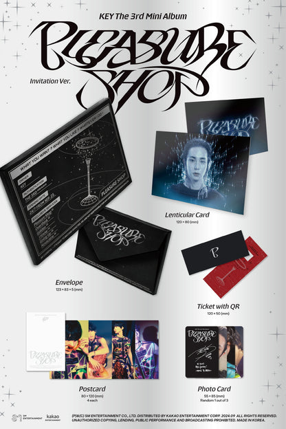 Key (SHINee) 3rd Mini Album Pleasure Shop Invitation Version (QR Version)
