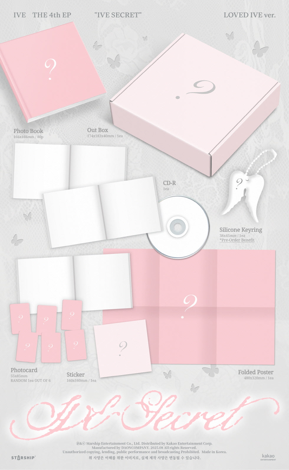 IVE - 4th EP Album [IVE SECRET] LOVED IVE Version – K-Towns