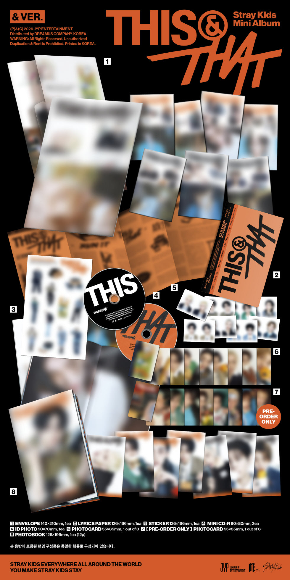 (PRE-ORDER 2026-08-07) Stray Kids - [THIS & THAT] & Version (8 Versions) Random 1ea (Makestar POB Included - Pre-order only)