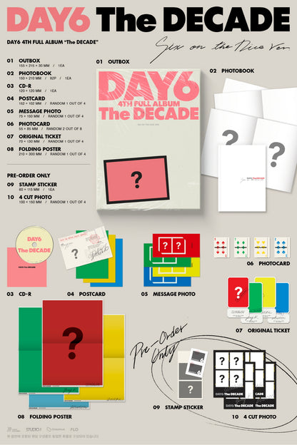 DAY6 - 4th Full Album [The DECADE] (2 Versions).
