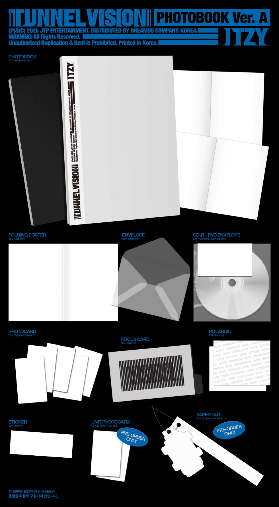 (PRE-ORDER 2025-11-10) ITZY - [TUNNEL Vision] Photobook Version (2 Versions) Set