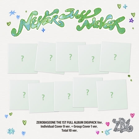 (PRE-ORDER 2025-09-02) ZEROBASEONE - 1st Full Album [NEVER SAY NEVER] Digipack Version (10 Versions) Random 1ea (POB - Photocard 1ea Included - Pre-order only)