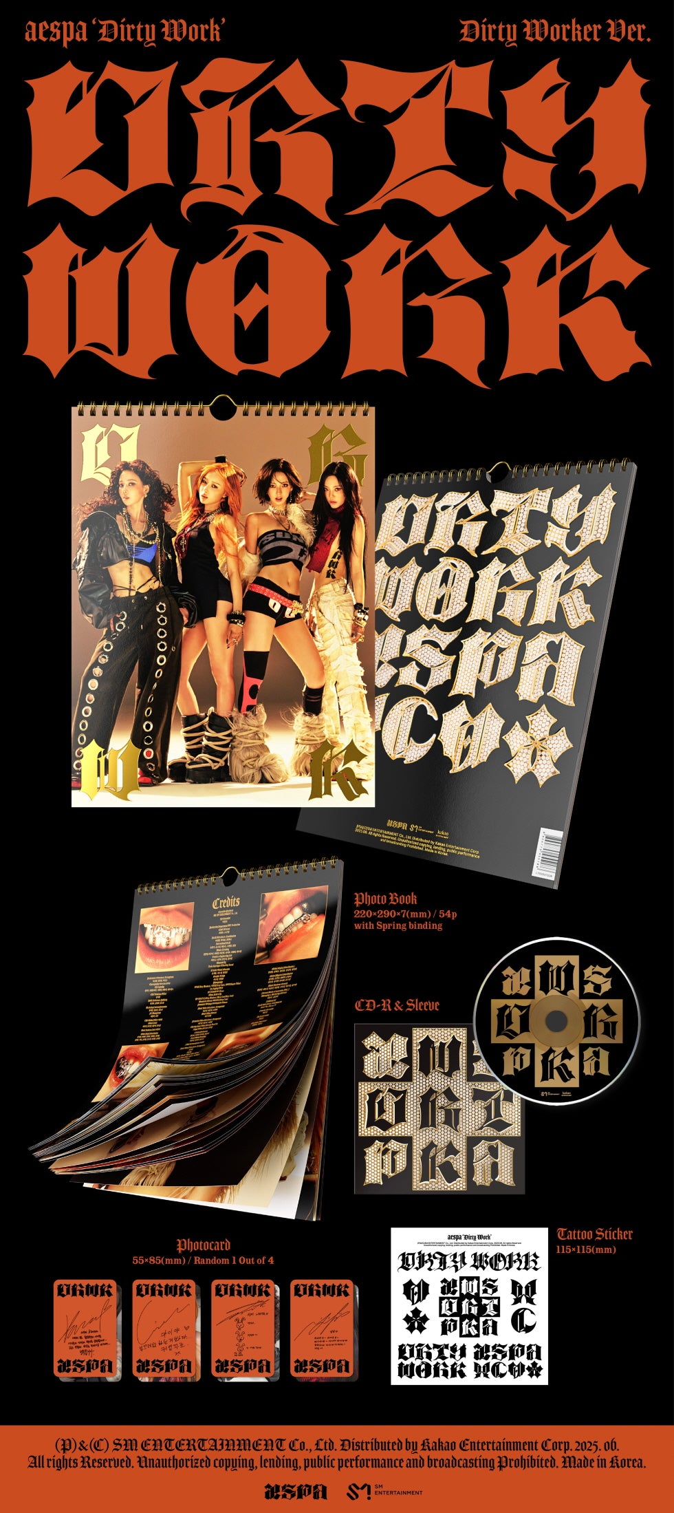 aespa - Single Album [Dirty Work] Dirty Worker Version (POB