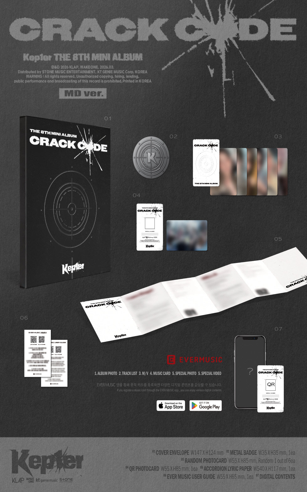(PRE-ORDER 2026-04-01) Kep1er - 8th Mini Album [CRACK CODE] MD Version