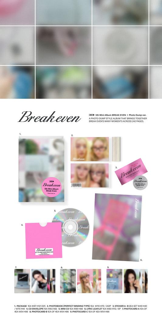 (PRE-ORDER 2026-10-27) ILLIT - 5th Mini Album [BREAK EVEN] Photo Dump Version