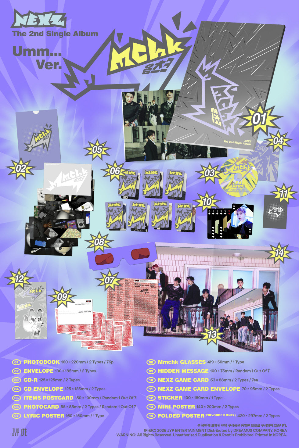 NEXZ - 2rd Single Album [Mmchk 음츠크] Standard Version (2 Versions)