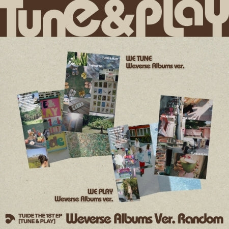 (PRE-ORDER 2026-08-24) TUIDE (튜이드) - 1st EP Album [TUNE & PLAY] Weverse Albums Version (2 Versions) Random 1ea