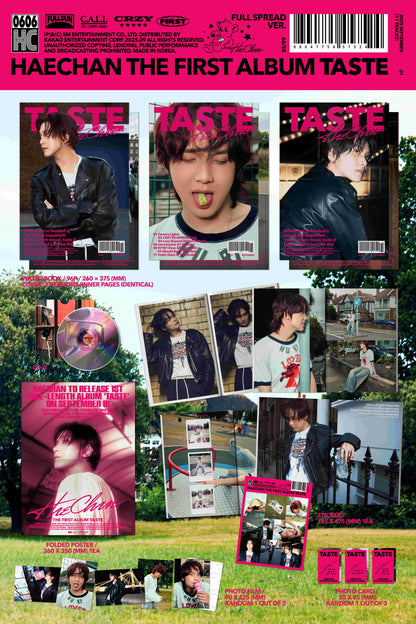 HAECHAN (NCT) - 1st Album [TASTE] Full Spread Version (3 Versions).