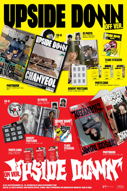 Chanyeol (EXO) - 2nd Mini Album [Upside Down] Photo Book Version (2 Versions).