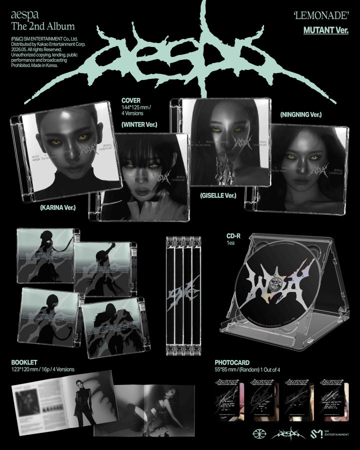 aespa - 2nd Album [LEMONADE] MUTANT Version (4 Versions)