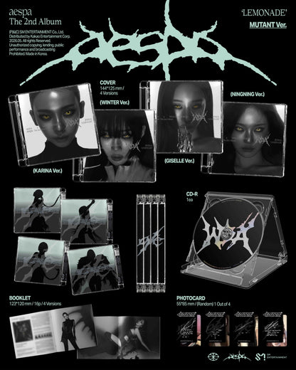 aespa - 2nd Album [LEMONADE] MUTANT Version (4 Versions)