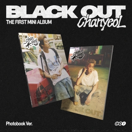 Chanyeol (EXO) 1st Mini Album Black Out Photobook Version (2 Versions).