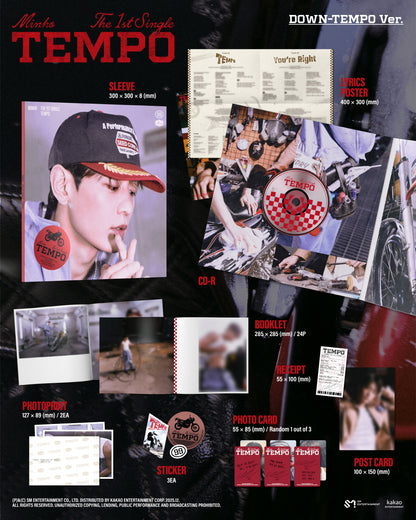 Minho (SHINee) - 1st Single Album [TEMPO] (2 Versions).