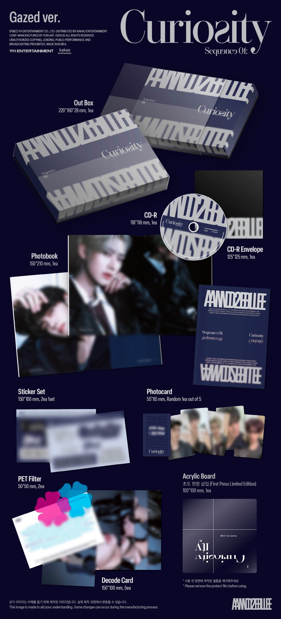(PRE-ORDER 2026-05-27) AND2BLE (앤더블) - 1st Mini Album [Sequence 01: Curiosity] (3 Versions) Set (POB Included - Pre-order only)
