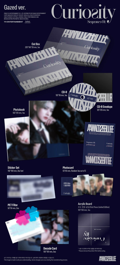(PRE-ORDER 2026-05-27) AND2BLE (앤더블) - 1st Mini Album [Sequence 01: Curiosity] (3 Versions) Set (POB Included - Pre-order only)