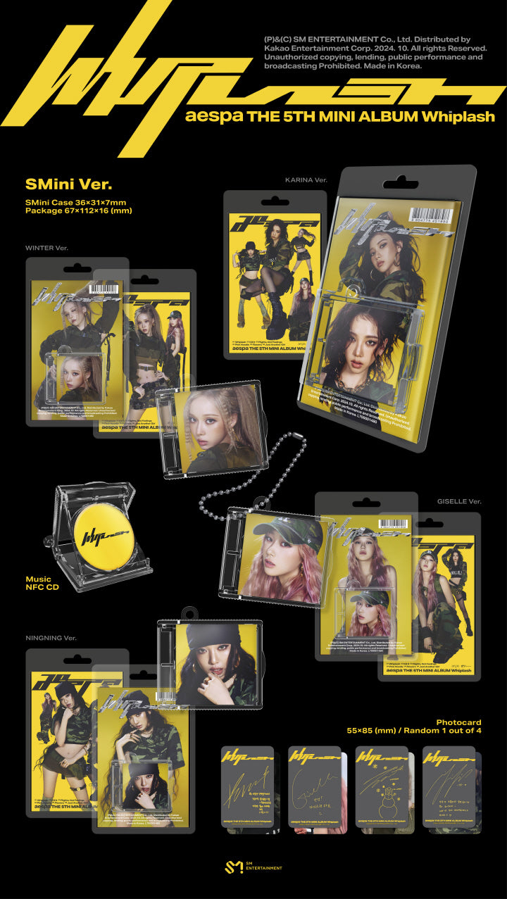 aespa Whiplash SMini ver. 4種セット ③ Amazon.co.jp: aespa (エスパ) - 5thミニアルバム 「Whiplash