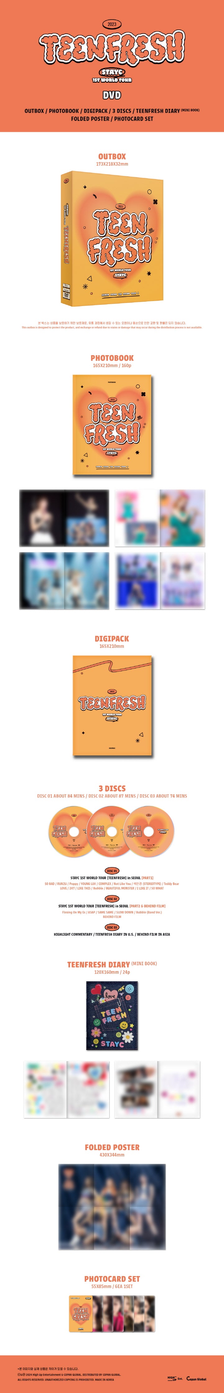 Stayc 1st World Tour Teenfresh DVD