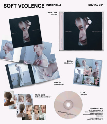 TAEMIN (SHINee) - [PHASE I : Soft Violence] JEWEL Version (2 Versions)