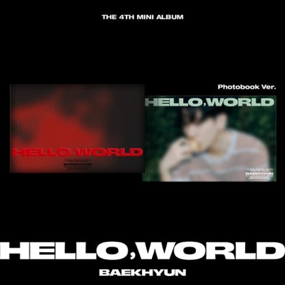 Baekhyun (EXO) - 4th Mini Album Hello, World Photobook Version (2 Versions).