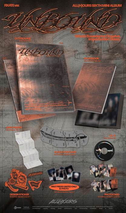ALL(H)OURS - 6th Mini Album [UNBOUND](2 Versions)