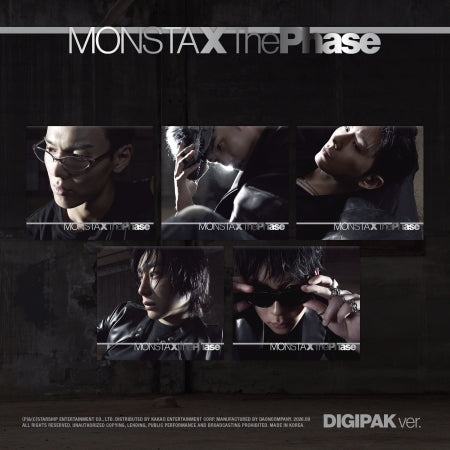 (PRE-ORDER 2026-09-04) MONSTA X 몬스타엑스 - EP Album [The Phase] DIGIPACK Version (5 Versions) Random 1ea