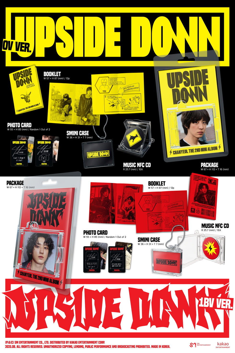 Chanyeol (EXO) - 2nd Mini Album [Upside Down] SMini Version (2 Versions).