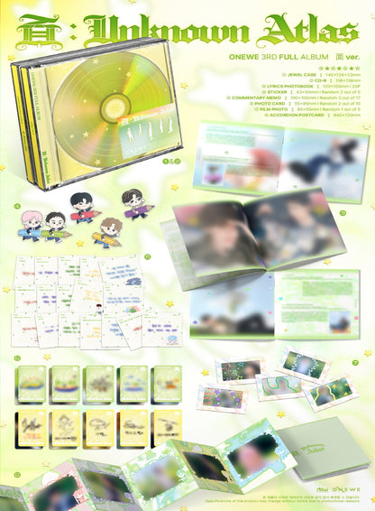 (PRE-ORDER 2026-08-20) ONEWE 원위 - 3rd Full Album [面 : Unknown Atlas] 面 Version