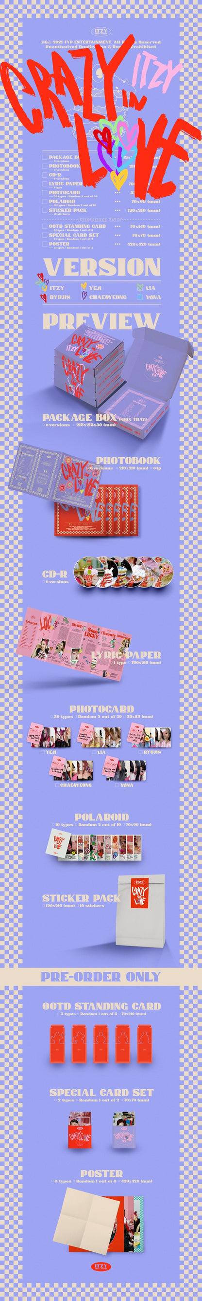 ITZY 1st album CRAZY IN LOVE, RANDOM