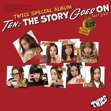 (PRE-ORDER 2025-10-10) Twice - [TEN: The Story Goes ON] Cast Version (9 Versions) Random 1ea