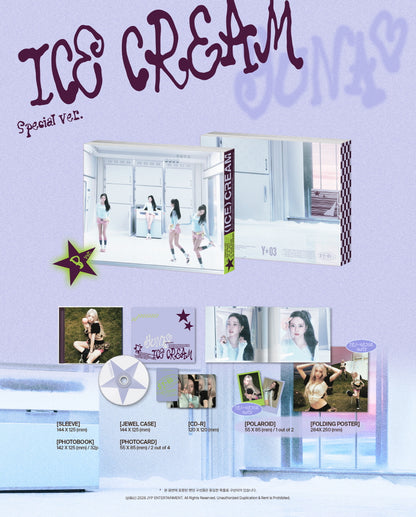 YUNA (ITZY) - 1st Mini Album [Ice Cream] Special Version (2 Versions).