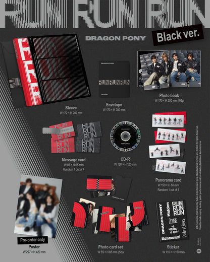 Dragon Pony - 3rd EP Album [RUN RUN RUN] Standard Version (2 Versions).