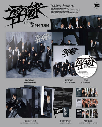 THE BOYZ - 9TH Mini Album FUSE(導火線/도화선) Photobook : Pioneer Version.