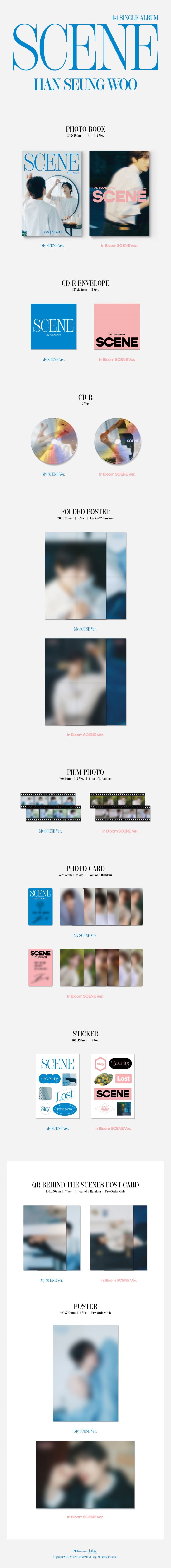 Han Seung Woo 1st Single Album Scene (2 Versions).