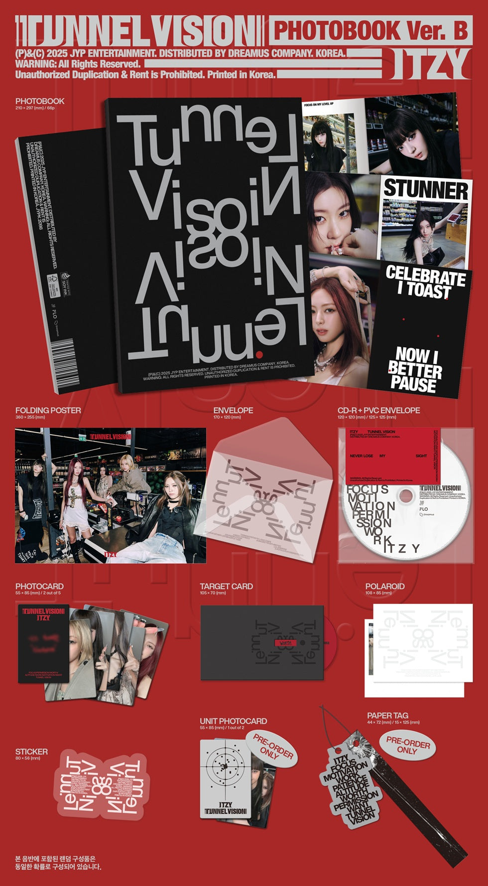 ITZY - [TUNNEL Vision] Photobook Version (2 Versions).