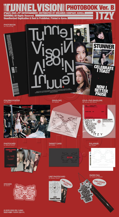 ITZY - [TUNNEL Vision] Photobook Version (2 Versions).