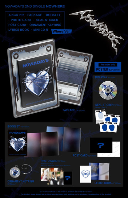 NOWADAYS (NOWZ) - 2nd Single Album [NOWHERE] (2 Versions).