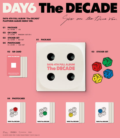 DAY6 - 4th Full Album [The DECADE] Platform Album Nemo Version (2 Versions).