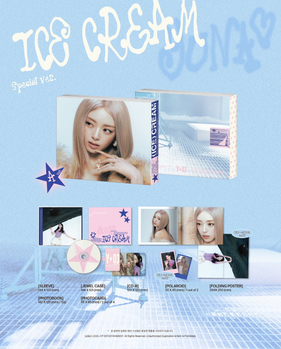 YUNA (ITZY) - 1st Mini Album [Ice Cream] Special Version (2 Versions).