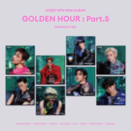(PRE-ORDER 2026-06-26) ATEEZ - 14th Mini Album [GOLDEN HOUR : Part.5] DIGIPACK MEMBER Version (8 Versions) Random 1ea (POB Included - Pre-order only)