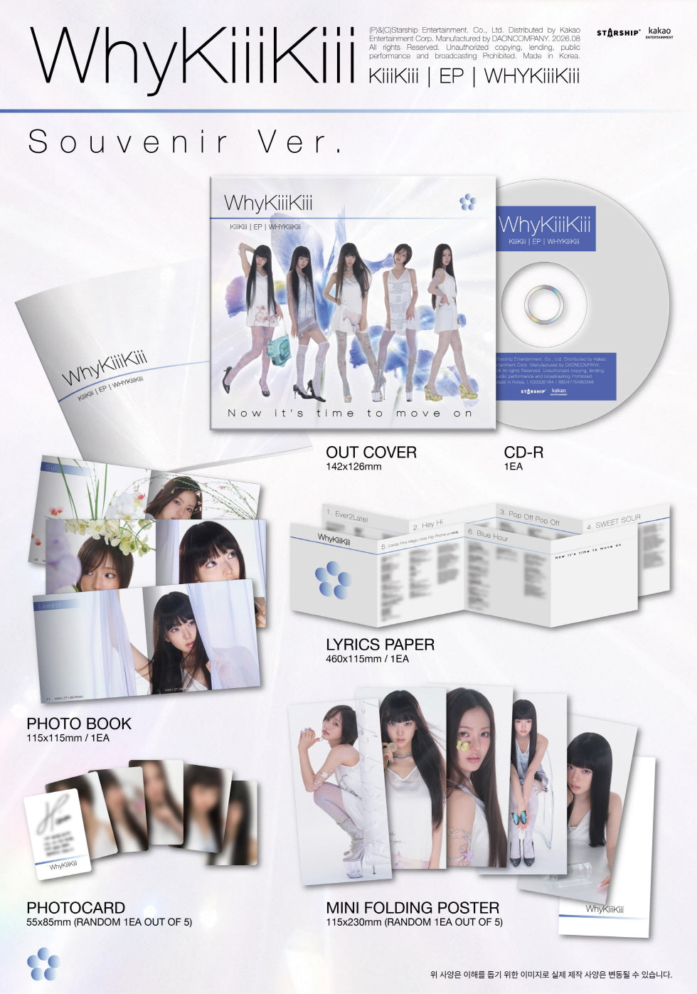 KiiiKiii - EP Album [WhyKIiiKiii] SOUVENIR Version (DIGIPACK Version)